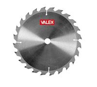 Valex Lama per taglio legno 210x30 mm Z24 denti in metallo duro per troncatrice e sega da banco