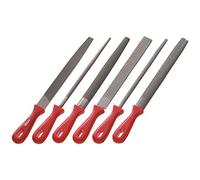 Valex Kit lime e raspe 1461543 - 6 pezzi acciaio 200 mm tonda/mezzatonda/piatta