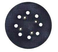 VALEX Platorello per levigatrice rotorbitale, diametro 5" - 125 mm, attacco a vite, 8 fori di aspirazione e fissaggio a strappo, per levigatrici 125E, 125V, LR125EN e LR130