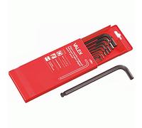 Valex Serie Chiavi maschio esagonali Ball Point lunghe piegate serie da 9 pezzi CRV