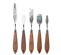 SPATOLE DA SCULTORE SERIE 5PZ LAMA ACCIAIO INOX VALEX