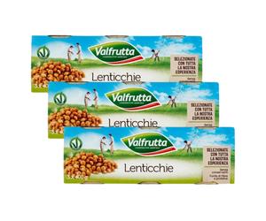 VALFRUTTA LENTICCHIE GR. 400 X 3 IN LATTA - 3 PEZZI