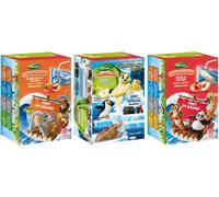 Valfrutta Mix Triangolini Succhi di Frutta per Bambini al gusto di Albicocca, Pera e Pesca 100% Naturale, Scatola 8x100ml