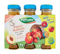 Valfrutta - Pesca, Succo e Polpa, 6 x 125 ml