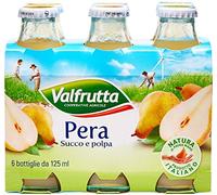 Valfrutta - Succo e Polpa Pera, 125 ml (Pacco da 6)