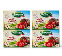 Valfrutta Succo Mela Italiana 4 Confezioni da 3x200ml - 12 Brick Merenda Bambini
