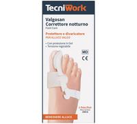 Tecniwork CORRETTORE NOTTURNO PER ALLUCE VALGO MISURA UNICA VALGOSAN 1 PAIO