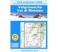 Valgrisenche, Val di Rhêmes. Carta scialpinistica 1:25.000. Ediz. multilingue
