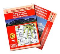 Valgrisenche-Val di Rhemes-Valsavarenche. Scala 1:25.000. Ediz. multilingue. Con mappa escursionistica 1:25000