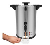 Valgus urna per caffè commerciale in acciaio inox da 55 tazze e 8 litri con Professional Macchina per caffè, Caffettiera per casa, feste, uffici, matrimoni