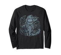 Valhalla Odin Morenni Corvo Odino Fenrir Wolf Vichingo Maglia a Manica