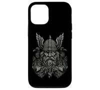 Valhalla Odin Totenier Corvo lupo Miti nordici vichinghi Custodia per iPhone 12/12 Pro