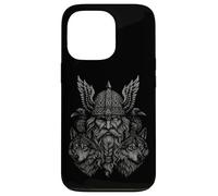 Valhalla Odin Totenier Corvo lupo Miti nordici vichinghi Custodia per iPhone 13 Pro