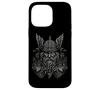 Valhalla Odin Totenier Corvo lupo Miti nordici vichinghi Custodia per iPhone 14 Pro Max