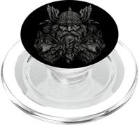 Valhalla Odin Totenier Corvo lupo Miti nordici vichinghi PopSockets PopGrip per MagSafe