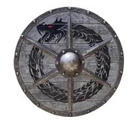 Valhalla Raven - Scudo Rotondo Medievale, Guardia Vikiing Warweave | Arte Murale Valhalla Warweave Vikiing Decor, Scudo Riscaldante per Decorare La Casa, L'Ufficio, La Barca, Il Ristorante