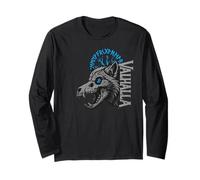 Valhalla Skull Wolf - Bestia Runa vichinga norrena Non Morta Maglia a Manica