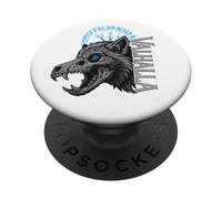 Valhalla Skull Wolf - Bestia runa vichinga norrena non morta PopSockets PopGrip Adesivo