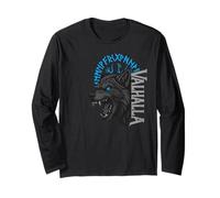 Valhalla Wolf - Testa di Lupo vichinga norrena Maglia a Manica