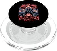 Valhalloween aspetta - Halloween drago vichingo Valhalla PopSockets PopGrip per MagSafe