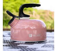Bollitore da campeggio portatile Valiant con fischio - Rosa - 1 litro