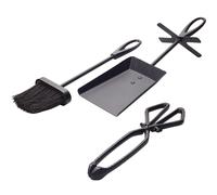 Valiant Fireside Set, include scatola cenere, spazzola per stufa e padella pe...