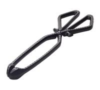 Valiant - Pinza per legna e carbone in ghisa, con grandangolo da 34 cm, per camino, stufa e braciere