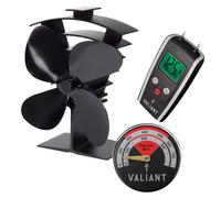 Ventilatore per stufa Valiant Premium IV, misuratore di umidità e termometro ...