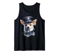 Valiant Puppy - Orologio con Cane Poliziotto e Chihuahua Canotta