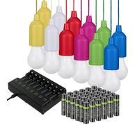 Valiant set di luci a corda LED sospese - Confezione multipla - A batteria