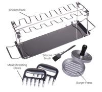 Set regalo di accessori per barbecue Valiant con pressa per hamburger,...