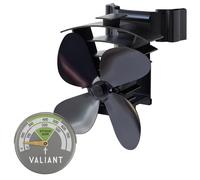 Ventilatore stufa Valiant - Remora, canna fumaria montato e termometro verde