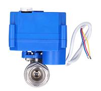 Valica a sfera motorizzata in acciaio inossibile Mini raccordo idraulico Elettrico Atto Acqua Acqua Flusso dritto DN15 DC12V