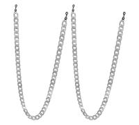 Valicaer 2 catene per occhiali in acrilico per donne e uomini, cinturino regolabile con perline con chiusura | cordino per occhiali da sole anti-smarrimento, design stravagante per ciclismo in uscita