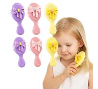 Valicaer Set di 6 spazzole per capelli per bambini, mini spazzola districante per capelli spessi, ricci e sottili, spazzola ovale per uso bagnato e asciutto, pettine perfetto per bambini per ragazze e