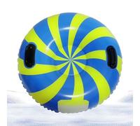 Valicaer Slittino da Neve Gonfiabile,Slitta Gonfiabile Neve con Maniglie Slitta da Neve Tubo di Neve per Bambini Adulti Snow Tube Robusto Anello da Sci Gonfiabile Antigraffio Antigelo Sport Inverno
