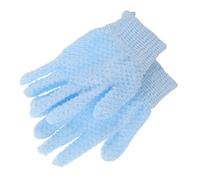 VALICLUD 1 Coppia guanti da lavaggio scrub guanti esfoliante guanti per scrub per il corpo guanto per strofinare le guanti da bagno per donna guanto esfoliante Wildpier nylon Sky-Blue