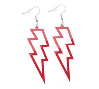 VALICLUD 1 Paio orecchini acrilico elegant red lux fashion creative divertenti strenna punk accessori per le orecchie orecchino caduta dell'orecchio decorazione dell'orecchio rosso