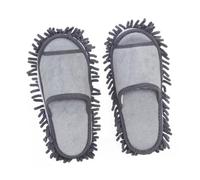 VALICLUD 1 Paio Pantofole pantofola di stoffa scopa per la pulizia del pavimento della casa ciabatte pulisci pavimento ciabatte casa detersivo pavimenti calzature antiscivolo cotone Grey