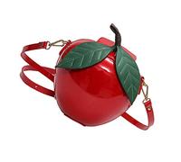 VALICLUD 1 Pc Borsa a Tracolla Di Mele Tracolla Ragazza Donne Spalla Borse Uniche Per Borsa in Pelle Mela Rossa Borsa a Tracolla Creativa Borsa a Forma Di Mela Costumi Moda Rosso Bambino Pu