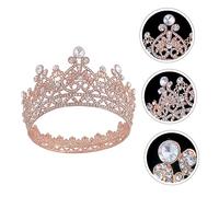 VALICLUD 1 Pezzo Crown per Sposa Accessorio per Creativo Oro Rosa per Matrimoni e Speciali