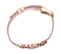 VALICLUD 1 Pz Bracciale d'oro rosa madre bracciali Carino braccialetti d'oro lazo collane braccialetto per la festa della mamma Braccialetto di moda catena da polso Acciaio inossidabile
