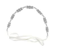 VALICLUD 1 Pz. Cintura Di Strass Accessori Cintura Fusciacca Abito Da Sposa Cintura D'epoca Nozze Cintura Del Vestito Nuziale Cinture Da Sposa Per Abito Da Sposa Fascia Lega Silver