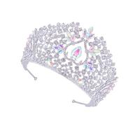VALICLUD 1 Pz Di Strass Accessori Per Con Strass Della Sposa Copricapo Nuziale Copricapo Da Sposa Fascia Da Sposa Coroncina Sposa Corone Di Cristallo Argento Lega