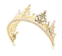 VALICLUD 1 Pz Diadema Per Copricapo Da Sposa Per La Sposa Prince Crown Delicato Copricapo a Materiale in Lega Di Zircone Diamante Sciolto Golden
