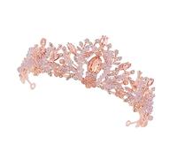 VALICLUD 1 Pz fascia per da sposa donne della copricapo corone da spettacolo per le donne Accessori per per le donne doccia tiara nuziale Bride Headband lega rosa