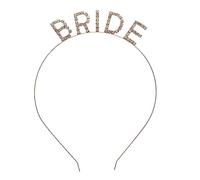 VALICLUD 1 Pz fascia per lettere barrette bandana accessori sposa acconciature sposa la sposa sarà la fascia per la sposa spose Accessori per banda per da sposa lega Golden