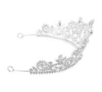VALICLUD 1 Pz nuziale coroncina sposa della sposa Corone di cristallo Copricapo a Fascia per con di cristalli Copricapo da sposa lega Argento