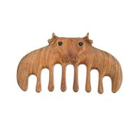 VALICLUD 1 Pz pettine da massaggio dente districante pettine largo Uomini massaggiatore cuoio capelluto pettine in legno antistatico gratta e vinci portatile Sandalo Brown