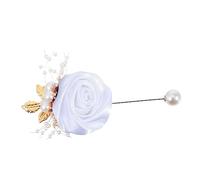VALICLUD 1 Pz Spille di corpi di tessuto forgiato vestiletto matrimoniale wedding dress spille per spille da donna moda spillo spilla da sposa spilla da fiore spille da sposa stoffa bianca